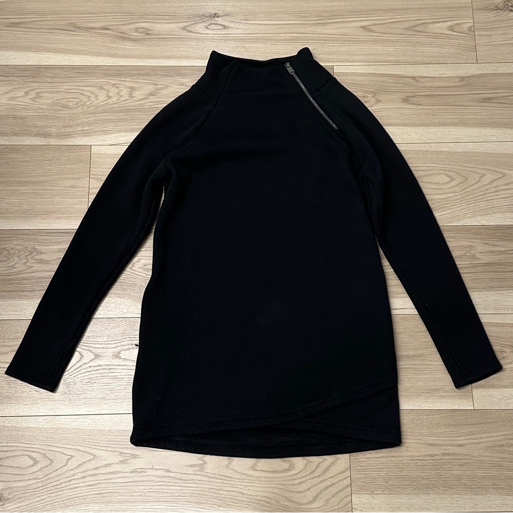 Athleta Cozy Karma Asymmetrical Sweatshirt Dress